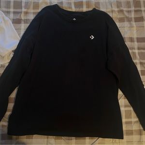 Black long sleeve converse shirt